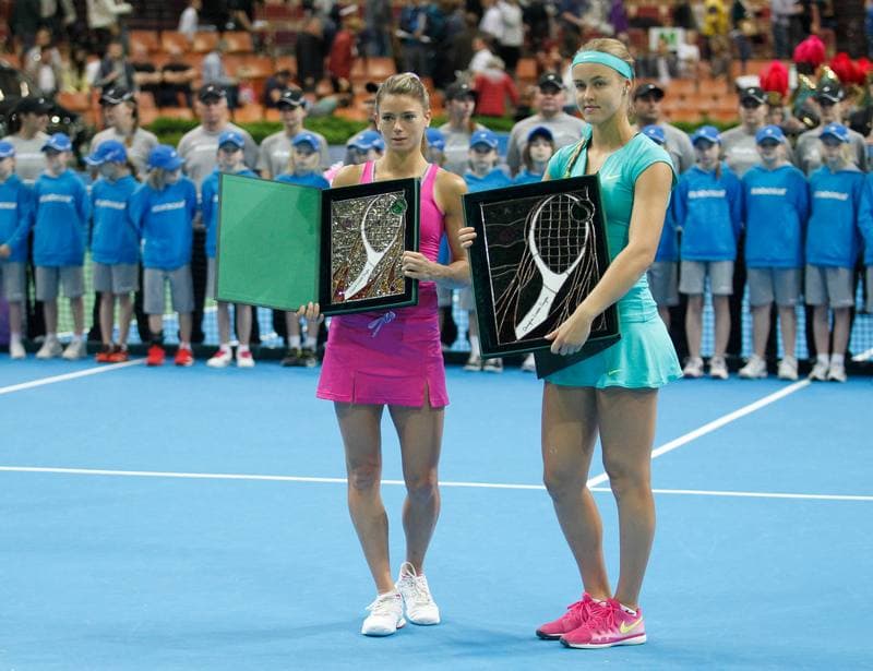 Tennis. Katowice Open. Agnieszka Radwanska - Yanina Wickmayer. 07.04.2015