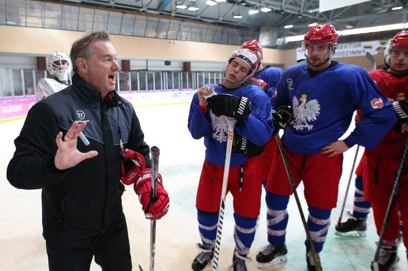 Ice Hockey. Poland national team. Training. 27.09.2017