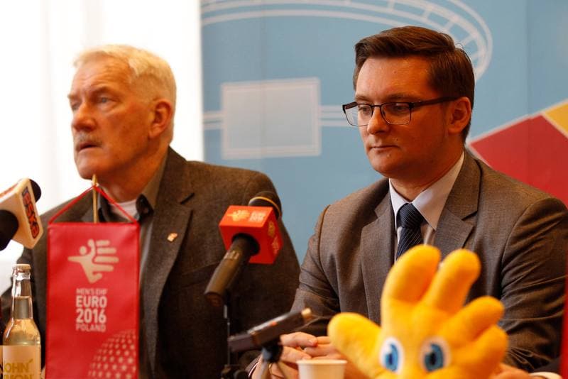 Handball. Poland national team. Press Conference. 14.01.2016