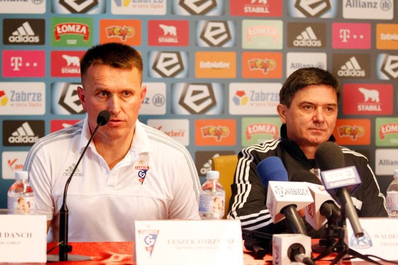 Football. Gornik Zabrze. Press Conference. 18.02.2016