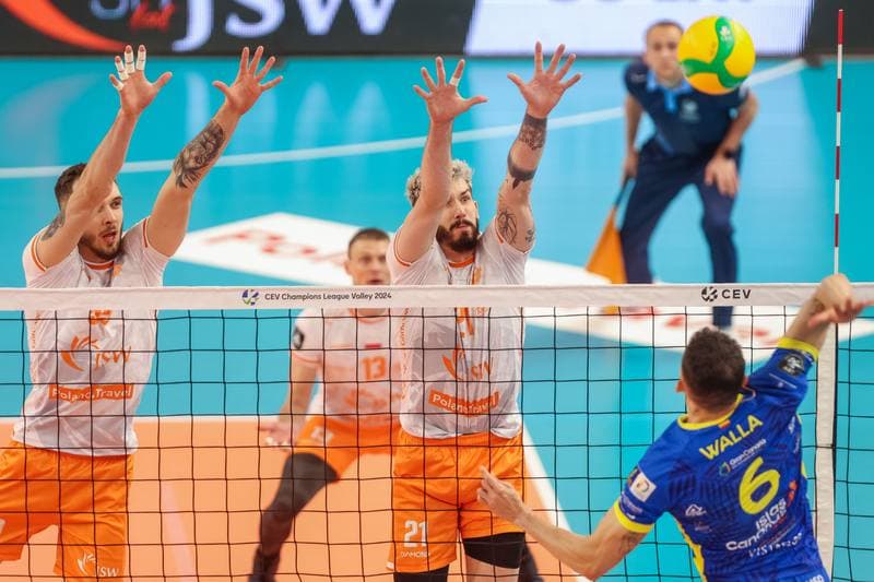 Volleyball. CEV Champions League. Jastrzebski Wegiel - Guaguas Las Palmas. 22.11.2023