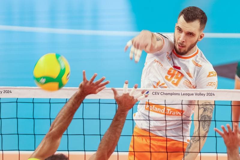 Volleyball. CEV Champions League. Jastrzebski Wegiel - Guaguas Las Palmas. 22.11.2023