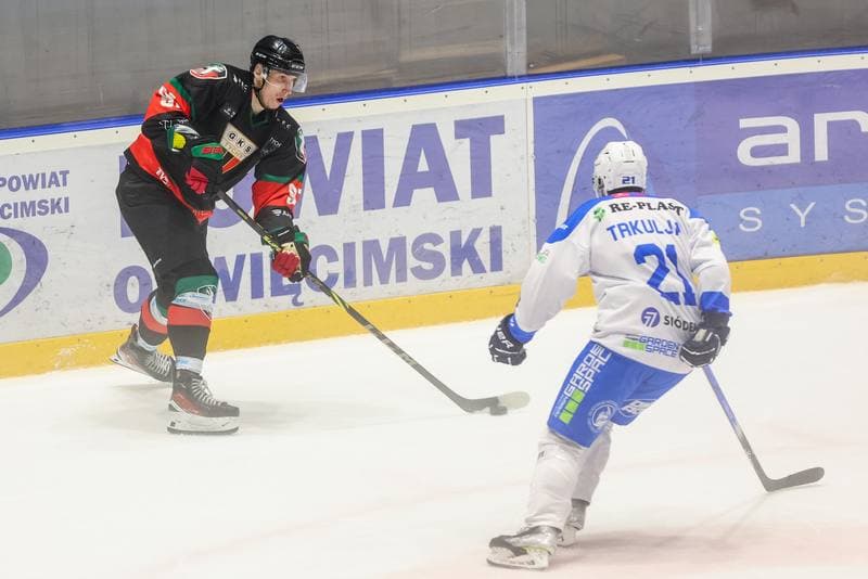Ice Hockey. Tauron Hokej Liga. Re-Plast Unia Oswiecim - GKS Tychy. 20.10.2023