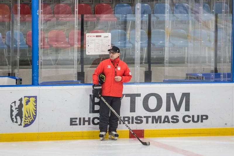 Ice Hockey. Poland national team. Training. 13.12.2021