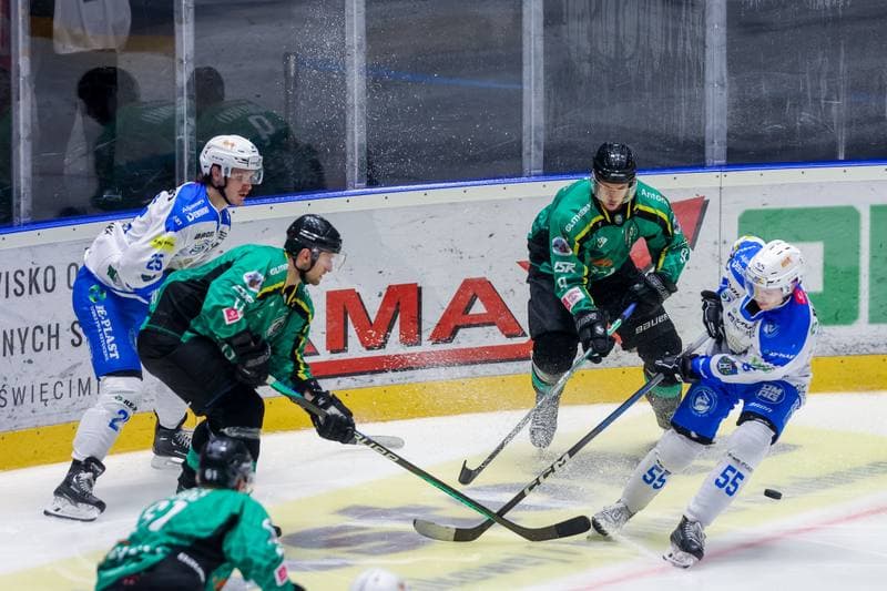 Ice Hockey. Tauron Hokej Liga. Re-Plast Unia Oswiecim - JKH GKS Jastrzebie. 29.10.2023