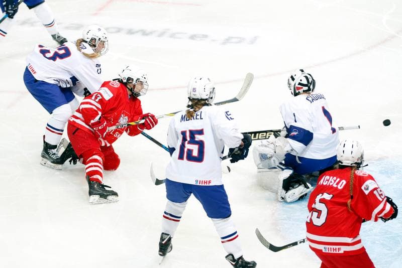 Ice Hockey. Women's U18. Poland - France. 03.01.2018