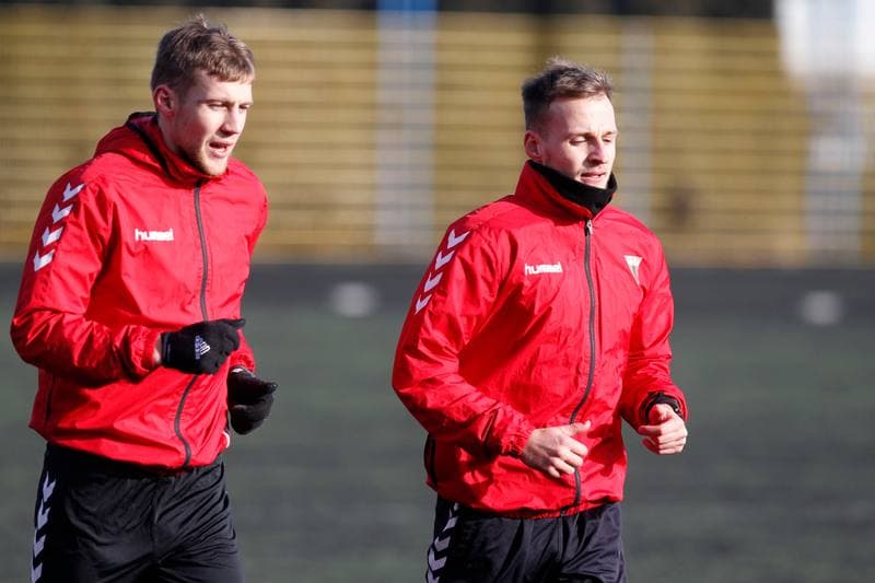 Football. GKS Tychy. Training. 18.01.2018