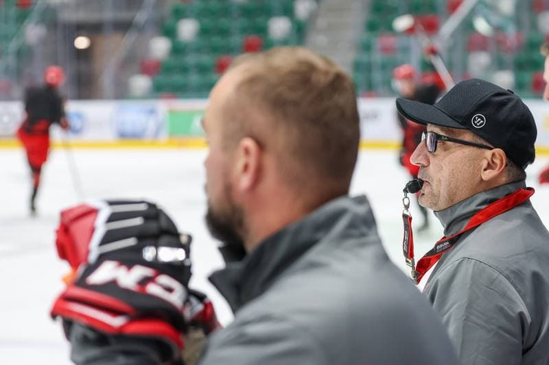 Ice Hockey. Poland national team. Training. 07.11.2023