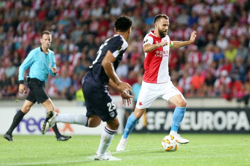 Football. UEFA Europa League. Slavia Prague - Girondins Bordeaux. 20.09.2018