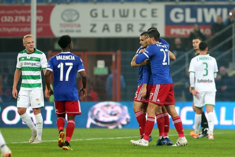 Football. Lotto Ekstraklasa. Piast Gliwice - Lechia Gdansk. 19.10.2018