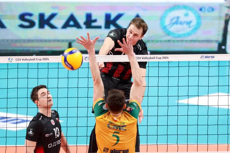 Volleyball. CEV Cup. Aluron CMC Warta Zawiercie - Asseco Resovia Rzeszow. 08.02.2024