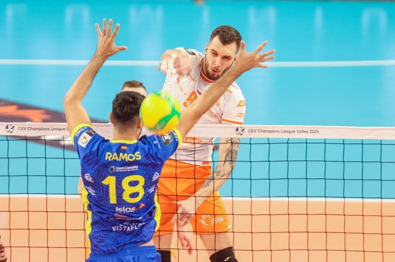 Volleyball. CEV Champions League. Jastrzebski Wegiel - Guaguas Las Palmas. 22.11.2023