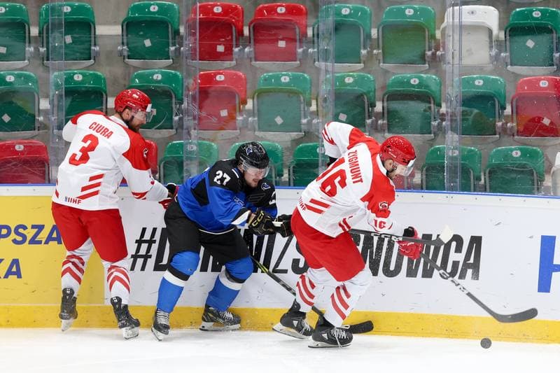 Ice Hockey. Olympic Qualification. Poland - Estonia. 08.02.2024