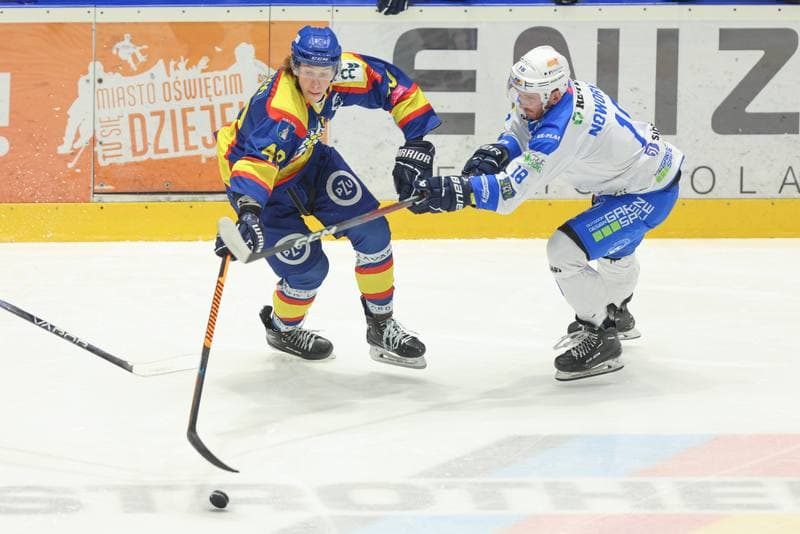 Ice Hockey. Tauron Hokej Liga. Re-Plast Unia Oswiecim - PZU Podhale Nowy Targ. 25.02.2024