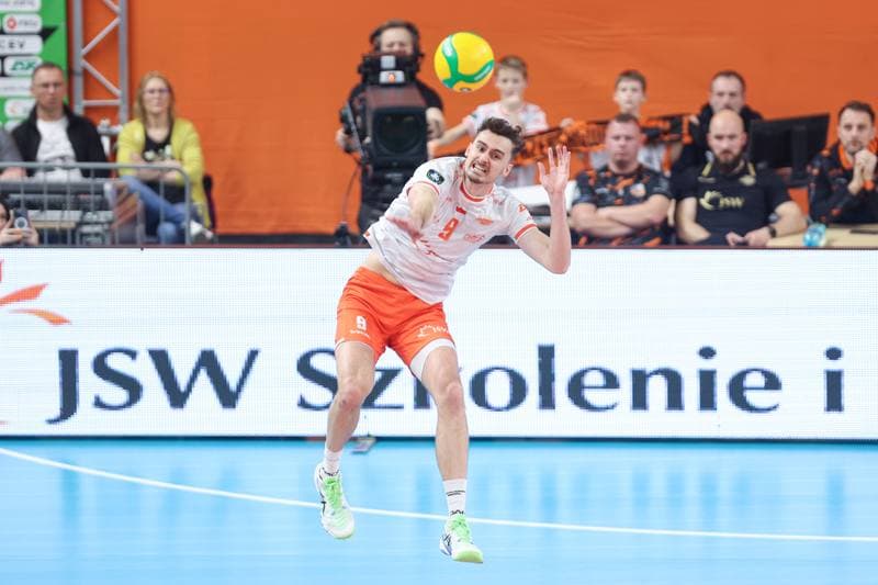 Volleyball. CEV Champions League. Jastrzebski Wegiel - Gas Sales Daiko Piacenza. 28.02.2024
