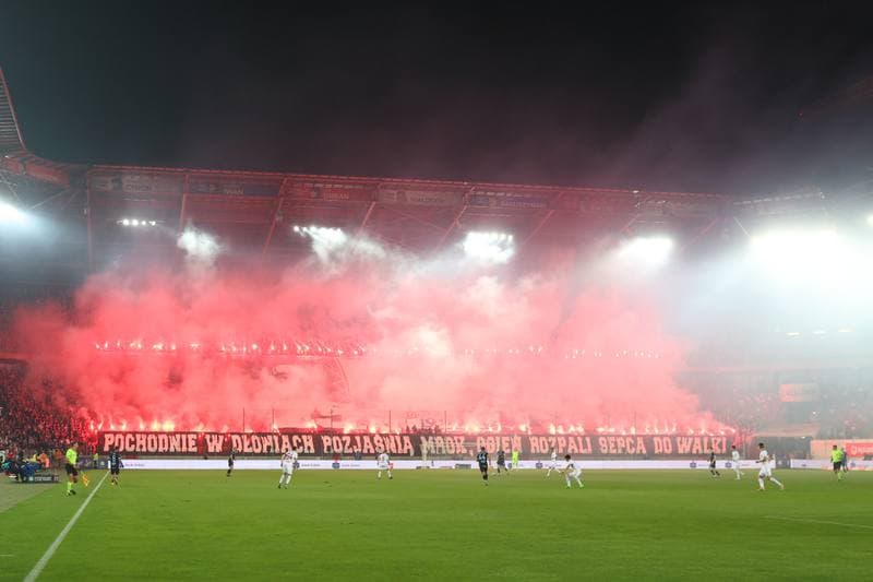Football. PKO BP Ekstraklasa. Gornik Zabrze - Lech Poznan. 09.03.2024