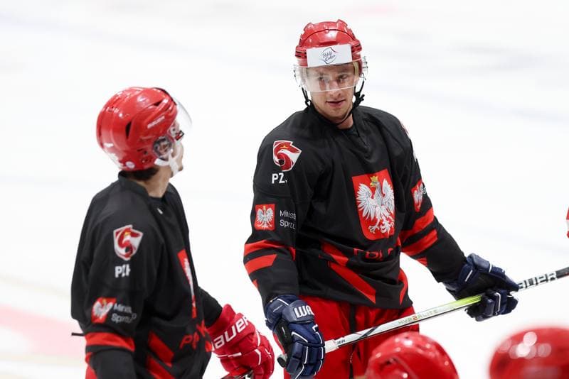 Ice Hockey. Poland national team. Training. 02.04.2024