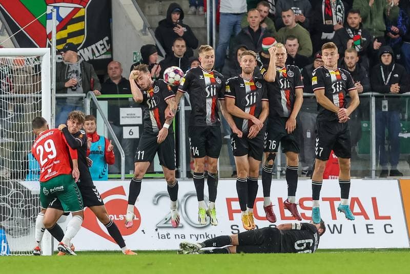 Football. Fortuna I Liga. Zaglebie Sosnowiec - Polonia Warszawa. 08.10.2023