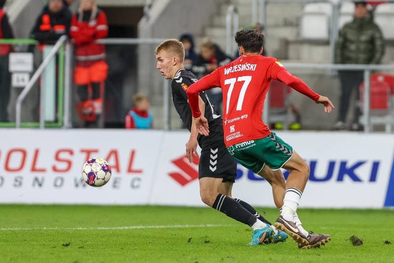 Football. Fortuna I Liga. Zaglebie Sosnowiec - Polonia Warszawa. 08.10.2023