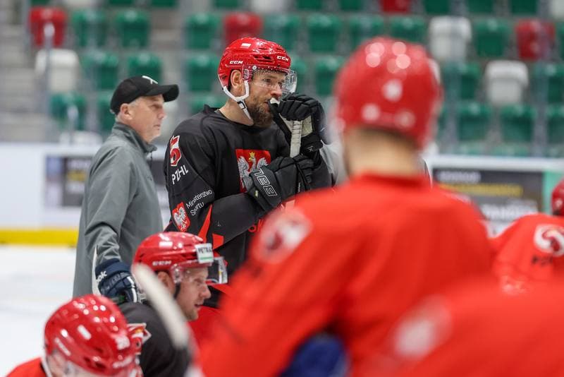 Ice Hockey. Poland national team. Training. 07.11.2023