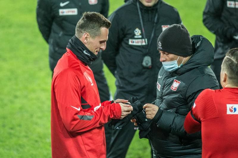 Football. Poland national team. Training. 09.11.2020