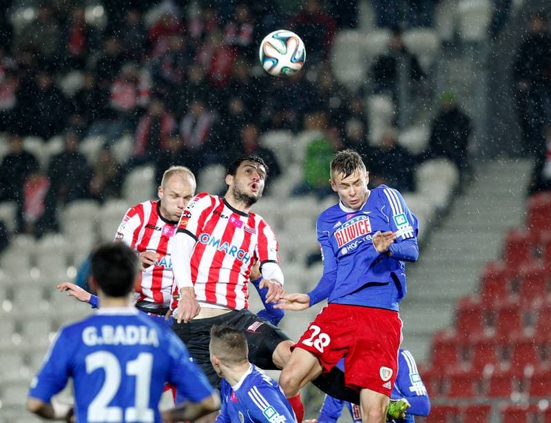 Football. T-Mobile Ekstraklasa. Cracovia Krakow - Piast Gliwice. 13.03.2015