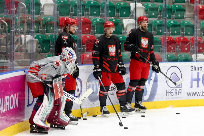 Ice Hockey. Poland national team. Training. 03.02.2024
