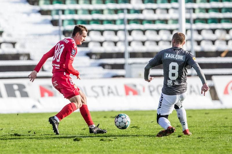 Football. Sparing. Zaglebie Sosnowiec - Wisla Krakow. 20.01.2021