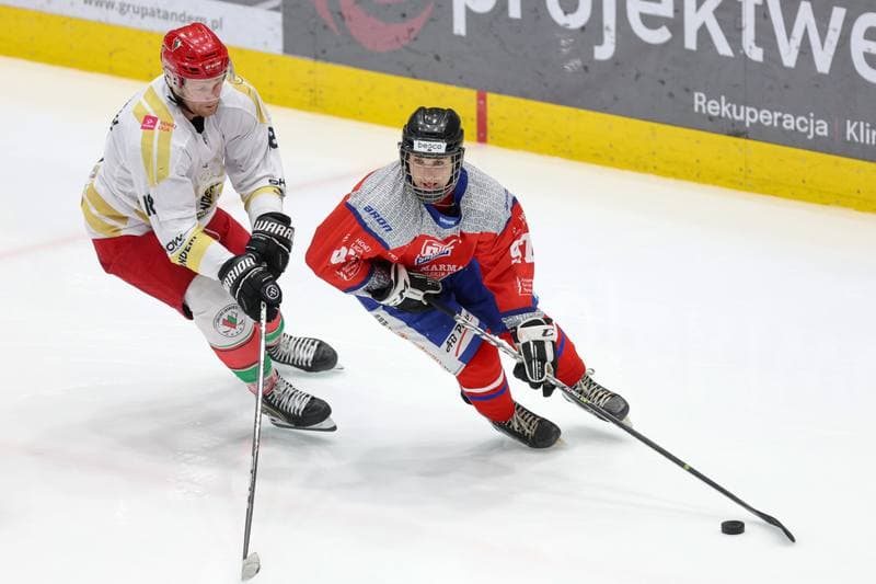 Ice Hockey. Tauron Hokej Liga. Zaglebie Sosnowiec - Marma Ciarko STS Sanok. 23.02.2024
