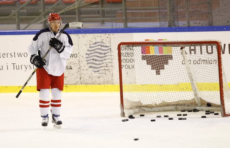 Ice Hockey. Poland national team. Training. 04.11.2015