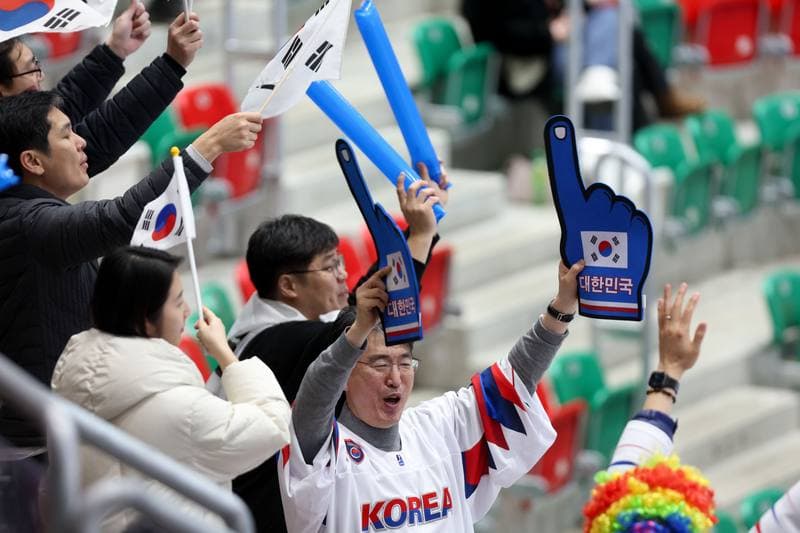 Ice Hockey. Olympic Qualification. Korea - Poland. 11.02.2024