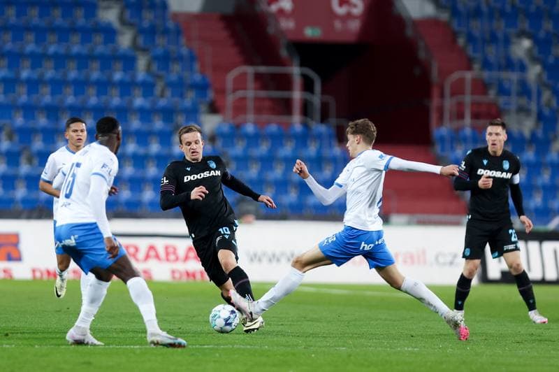 Football. Fortuna:Liga. Banik Ostrava - Viktoria Plzen. 13.02.2024
