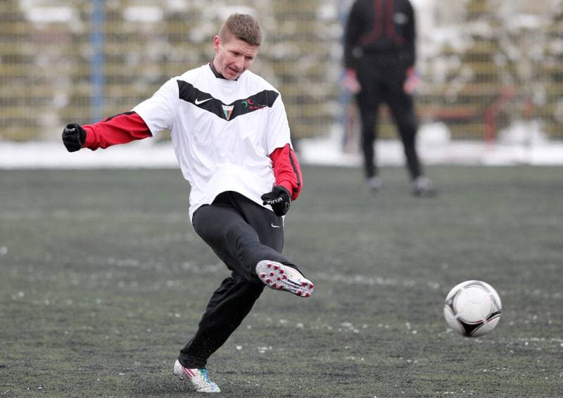 Football. Tychy Sparing. GKS Tychy - Podbeskidzie Bielsko-Biala. 19.01.2013