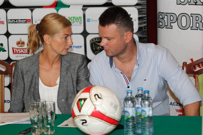 Football. Zaglebie Sosnowiec. Press Conference. 31.07.2014