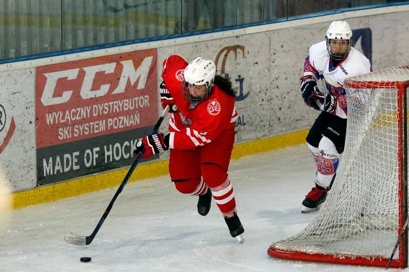 Ice Hockey. Slaska Liga Mlodzikow. Polonia Bytom - Reprezentacja Polski Kobiet. 06.09.2018