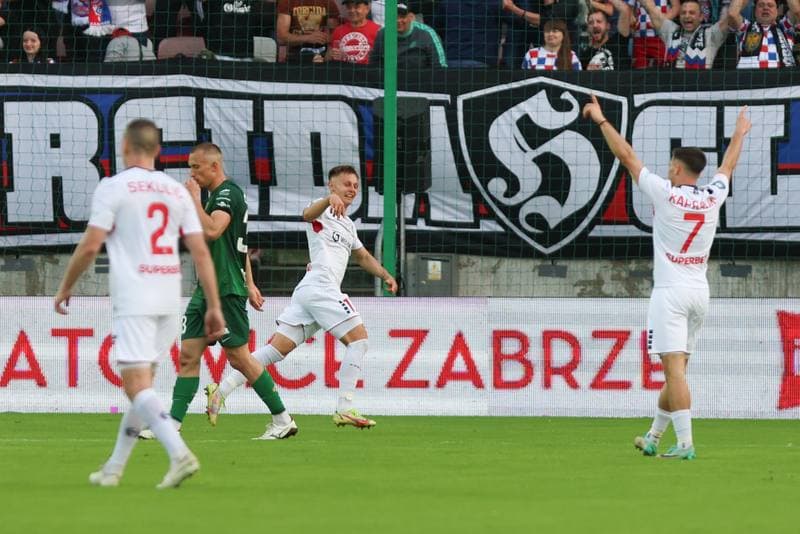 Football. PKO BP Ekstraklasa. Gornik Zabrze - Slask Wroclaw. 14.04.2024