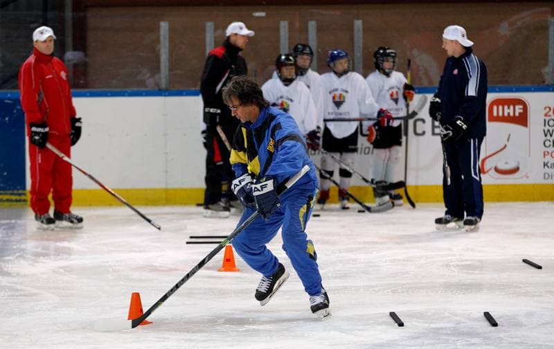 Ice Hockey. Jaroslaw Byrski Camp. Training. 27.11.2015