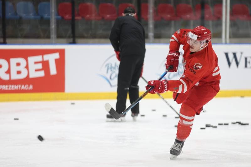 Ice Hockey. Poland national team. Training. 17.04.2024