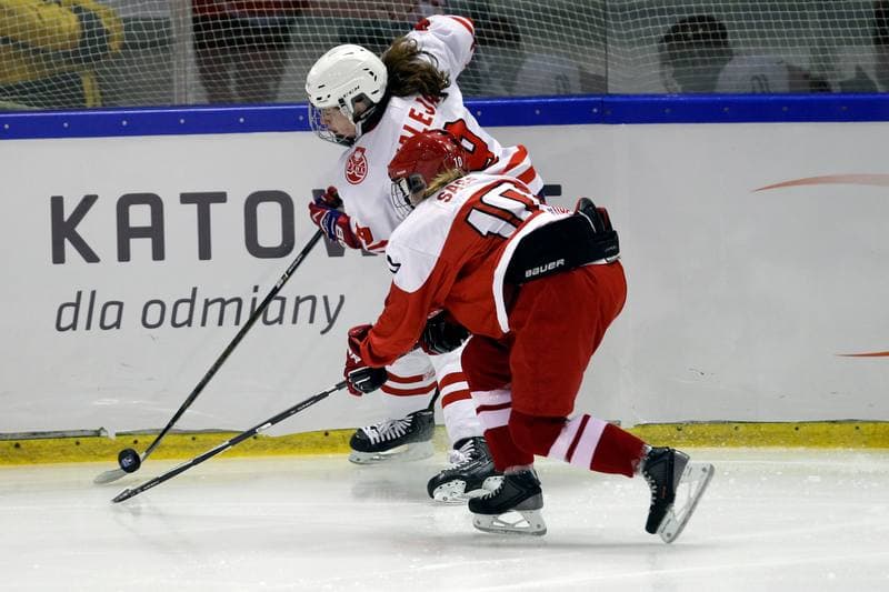 Ice Hockey. U18 Women's World Championship. Poland - Denmark. 08.01.2017