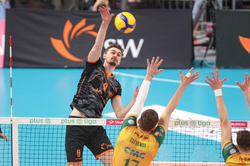 Volleyball. PlusLiga. Jastrzebski Wegiel - Aluron CMC Warta Zawiercie. 28.04.2024