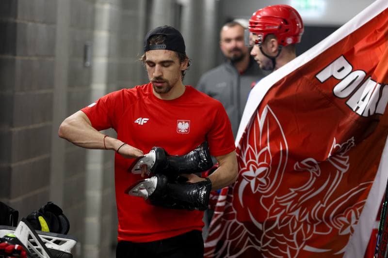 Ice Hockey. Poland national team. Training. 30.04.2024