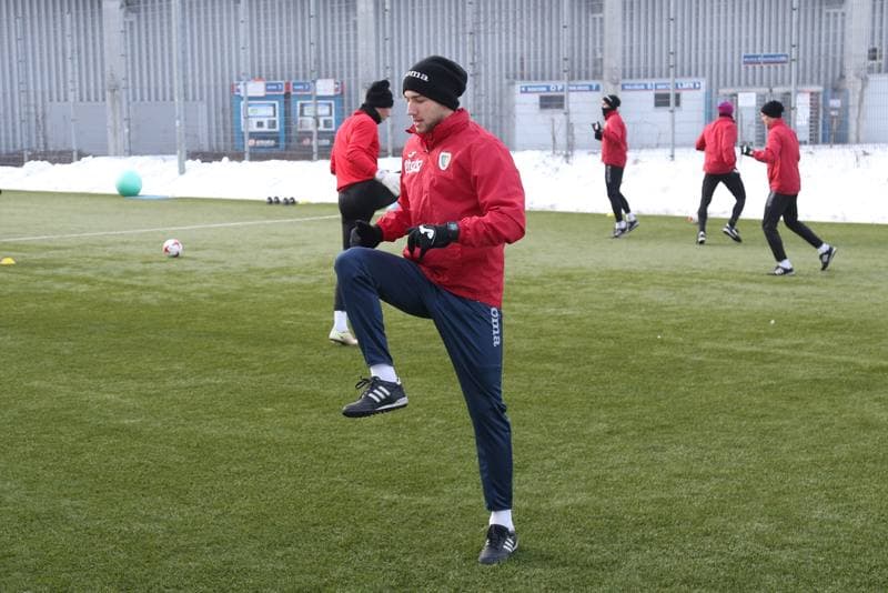 Football. Piast Gliwice. Training. 02.02.2017