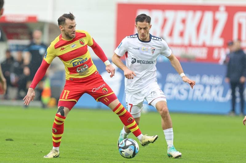 Football. PKO BP Ekstraklasa. Gornik Zabrze - Jagiellonia Bialystok. 02.03.2024