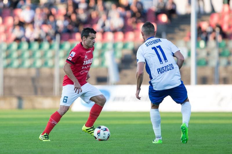 Football. Nice I Liga. Zaglebie Sosnowiec - Puszcza Niepolomice. 23.08.2017
