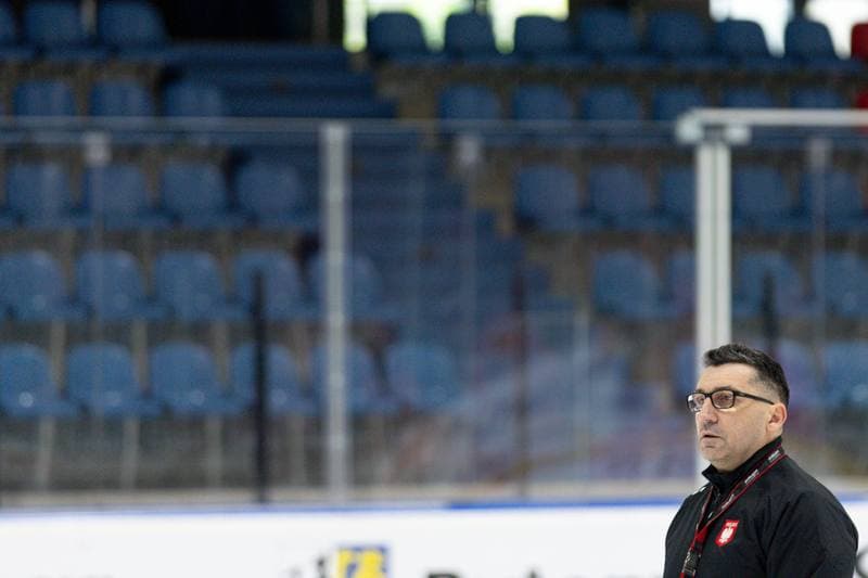 Ice Hockey. Poland national team. Training. 24.04.2024