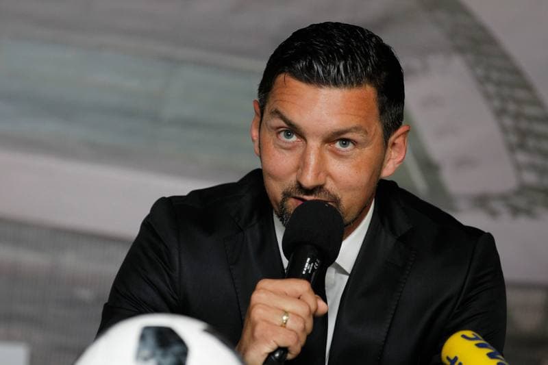 Football. Zaglebie Sosnowiec. Press Conference. 17.07.2018