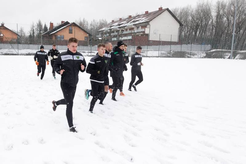 Football. GKS Katowice. Training. 14.01.2019