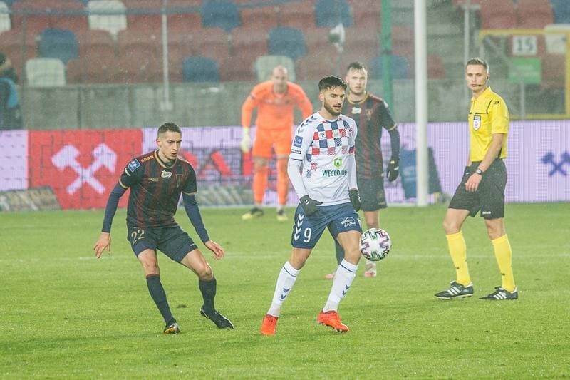 Football. PKO BP Ekstraklasa. Gornik Zabrze - Pogon Szczecin. 27.11.2020