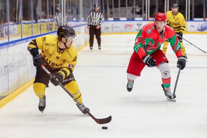 Ice Hockey. Tauron Hokej Liga. GKS Katowice - Zaglebie Sosnowiec. 01.10.2023