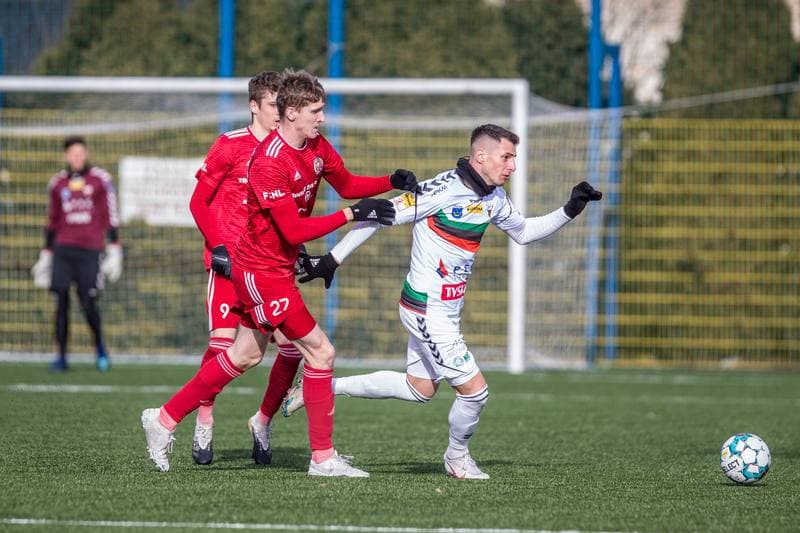 Football. Sparing. GKS Tychy - Fotbal Trinec. 23.01.2021